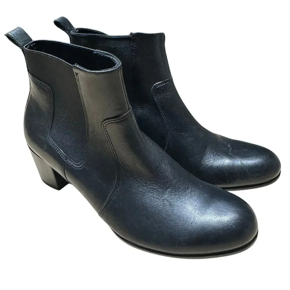 Ecco Shape 35 Sartorelle Chelsea Boot Black Women's Size 6.5 New Without Box - Picture 2 of 11